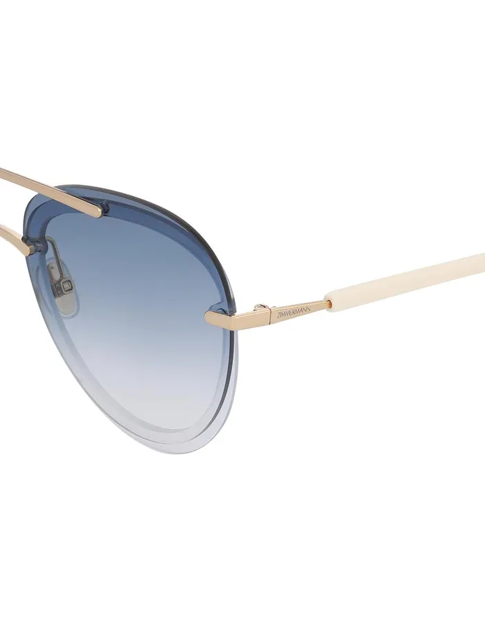Women Sunglasses Zimmermann Gleam Aviator Denim