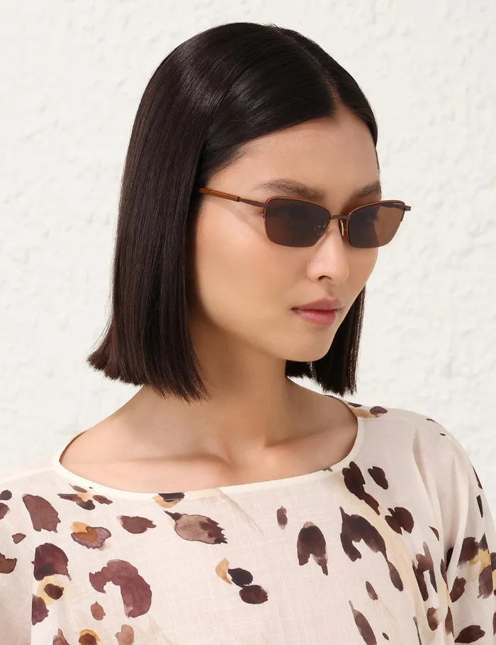 Women Sunglasses Zimmermann Sandy Cateye Chocolate