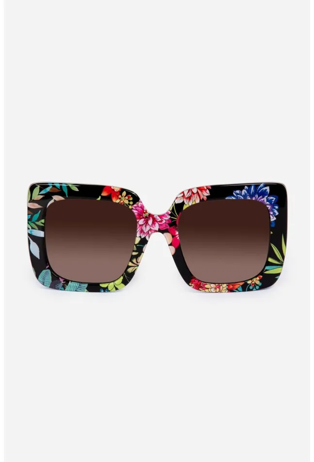 Women Sutton Sunglasses Printed Dreamer Noir Johnny Was Eye Wear
