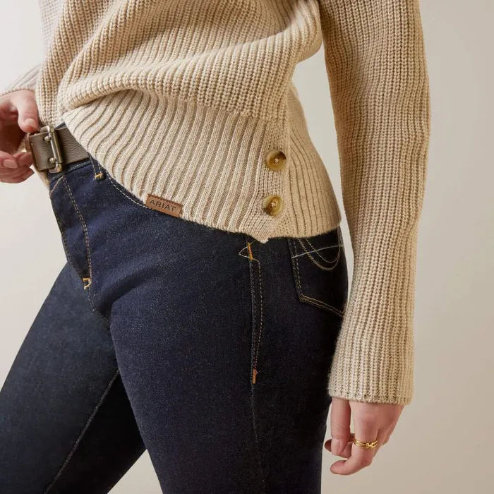 Women Sweaters and Cardigans Ariat Los Altos Sweater Oatmeal Heather Women Sweaters and Cardigans Ariat Los Altos Sweater Oatmeal Heather