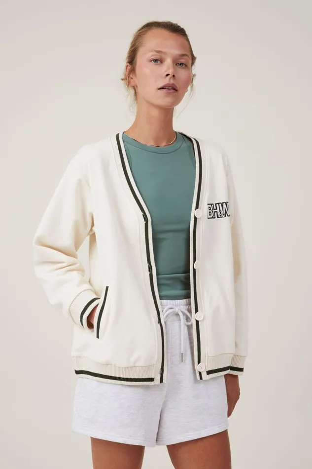 Women Sweats and Hoodies Cotton On Bhwc Cardigan Sweat Coconut Milkforest Green Women Sweats and Hoodies Cotton On Bhwc Cardigan Sweat Coconut Milkforest Green