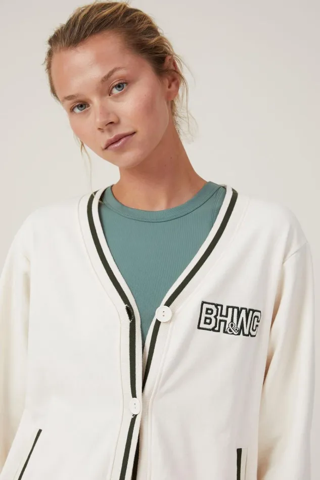 Women Sweats and Hoodies Cotton On Bhwc Cardigan Sweat Coconut Milkforest Green Women Sweats and Hoodies Cotton On Bhwc Cardigan Sweat Coconut Milkforest Green