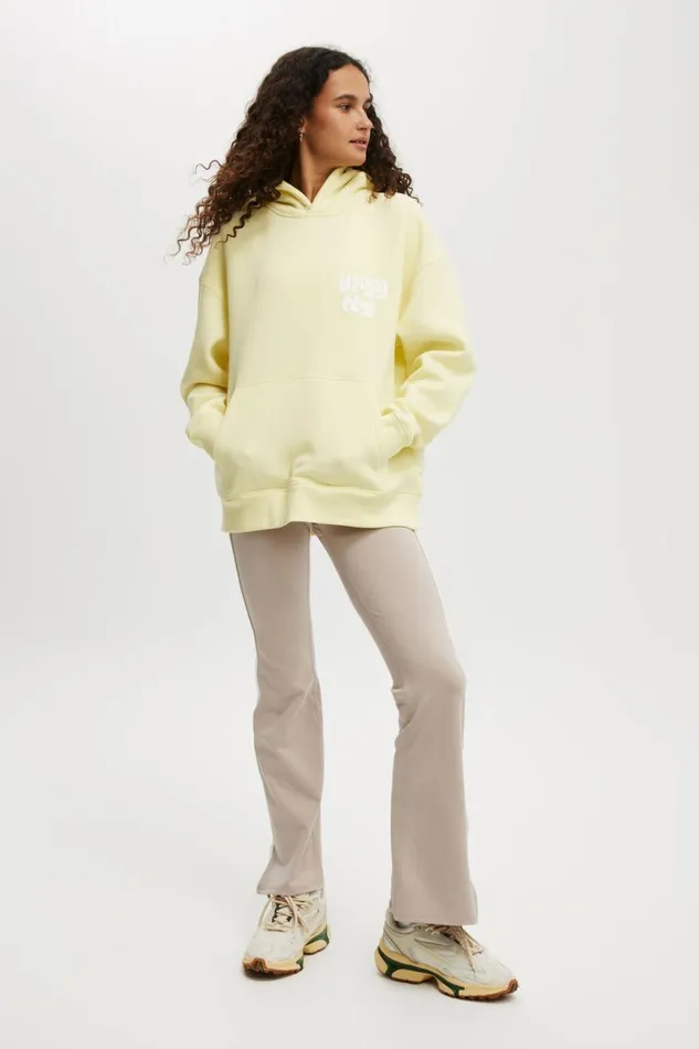 Women Sweats and Hoodies Cotton On Plush Premium Graphic Hoodie Yellow Dreambhwc Wellness Club Women Sweats and Hoodies Cotton On Plush Premium Graphic Hoodie Yellow Dreambhwc Wellness Club