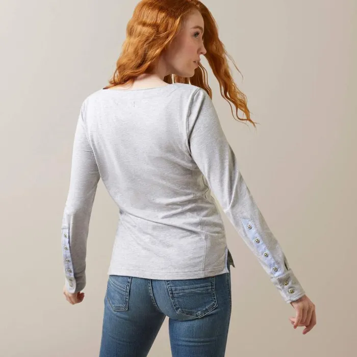 Women TShirts and Tops Ariat Olema Top Heather Gray Women TShirts and Tops Ariat Olema Top Heather Gray