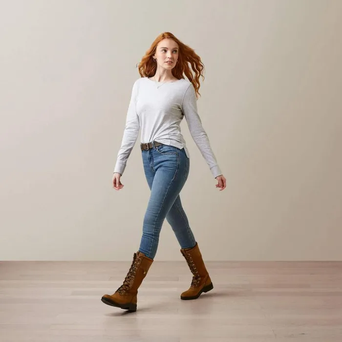 Women TShirts and Tops Ariat Olema Top Heather Gray Women TShirts and Tops Ariat Olema Top Heather Gray