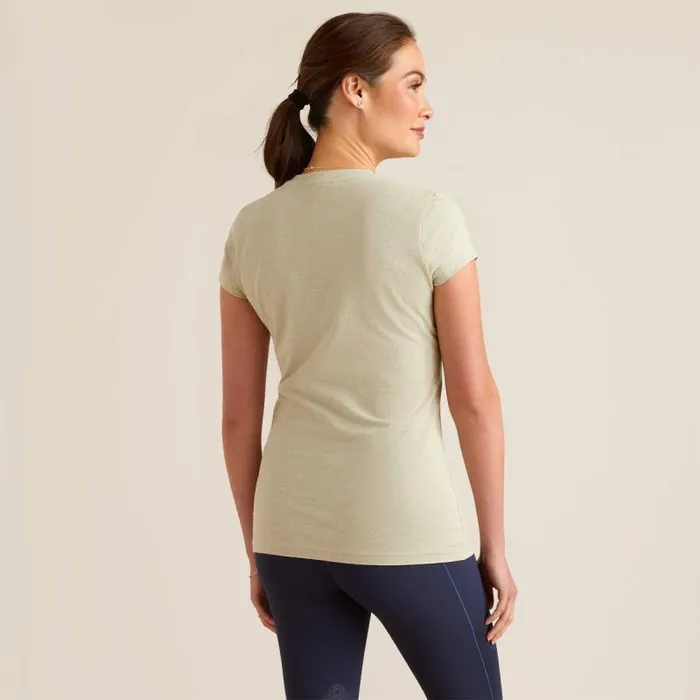 Women TShirts and Tops Ariat Posey TShirt Heather Laurel Green Women TShirts and Tops Ariat Posey TShirt Heather Laurel Green