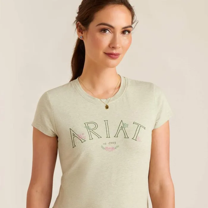 Women TShirts and Tops Ariat Posey TShirt Heather Laurel Green Women TShirts and Tops Ariat Posey TShirt Heather Laurel Green