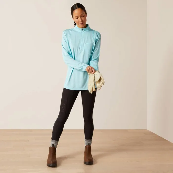 Women TShirts and Tops Ariat Rebar Evolution 12 Zip Top Arctic Blue Women TShirts and Tops Ariat Rebar Evolution 12 Zip Top Arctic Blue