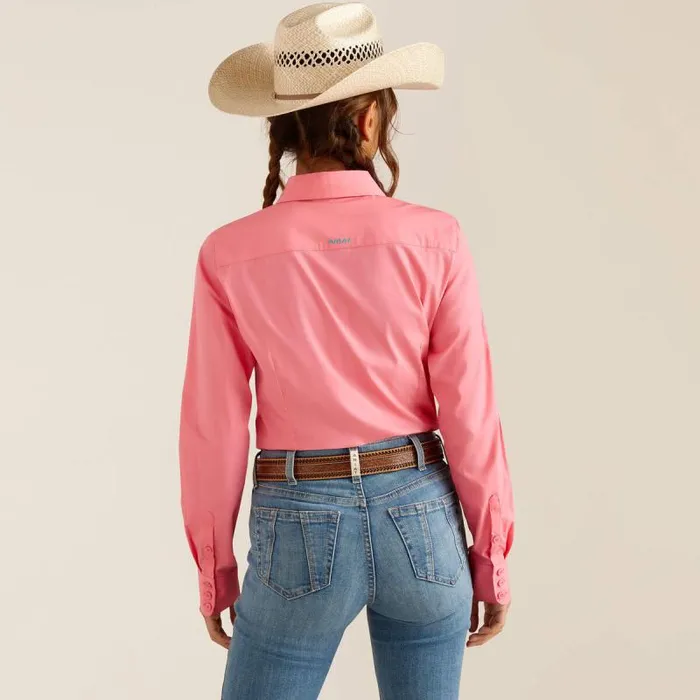 Women TShirts and Tops Ariat Wrinkle Resist Team Kirby Stretch Shirt Camellia Rose Women TShirts and Tops Ariat Wrinkle Resist Team Kirby Stretch Shirt Camellia Rose