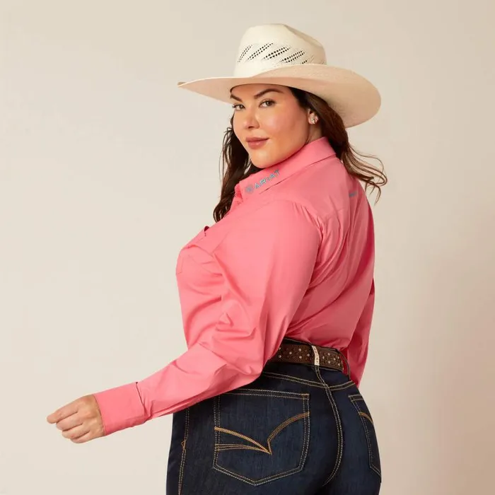 Women TShirts and Tops Ariat Wrinkle Resist Team Kirby Stretch Shirt Camellia Rose Women TShirts and Tops Ariat Wrinkle Resist Team Kirby Stretch Shirt Camellia Rose