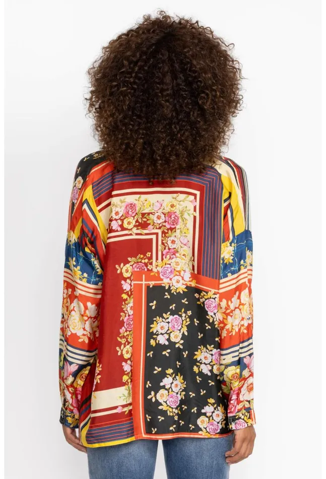 Women The Audrey Oversized Blouse Ortega Johnny Was Tops