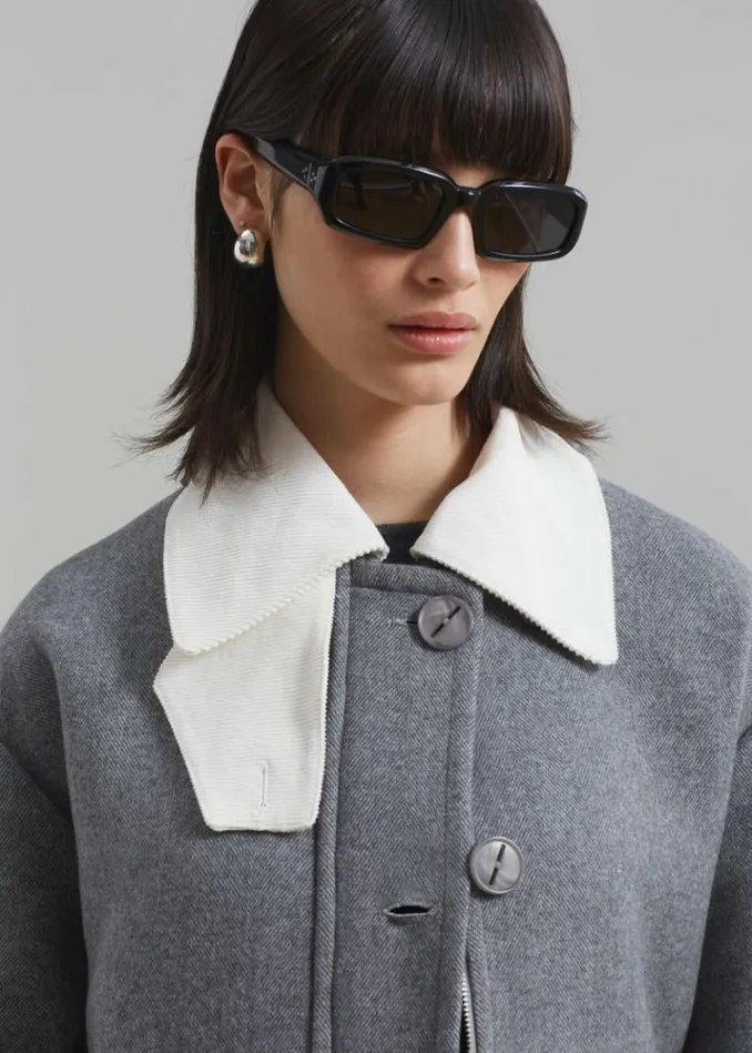 Women The Frankie Shop Ariana Coat 8211 Grey Grey