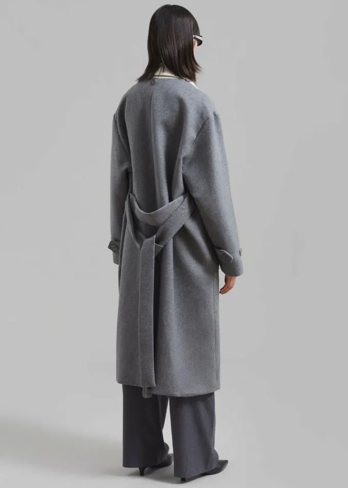 Women The Frankie Shop Ariana Coat 8211 Grey Grey
