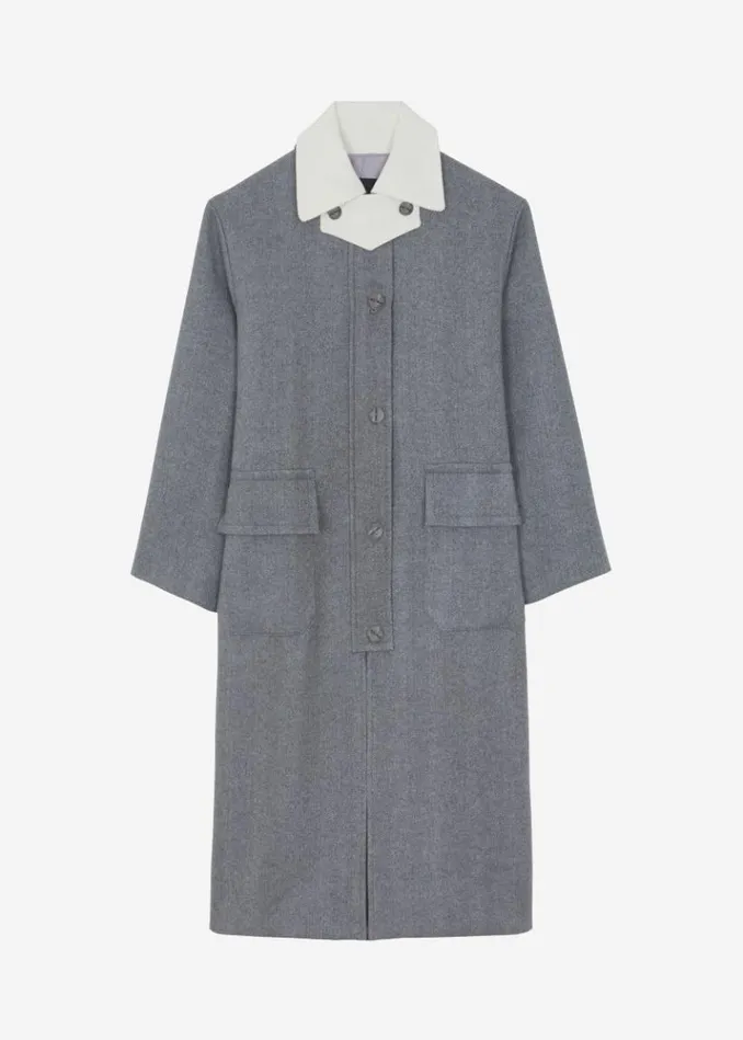 Women The Frankie Shop Ariana Coat 8211 Grey Grey