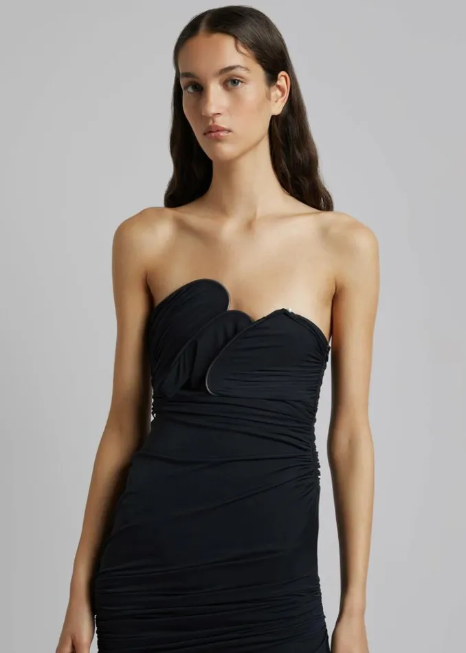 Women The Frankie Shop Christopher Esber Encompassed Looped Bodice Dress 8211 Black Black Women The Frankie Shop Christopher Esber Encompassed Looped Bodice Dress 8211 Black Black