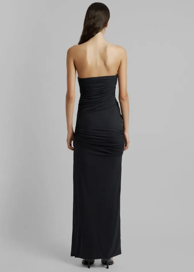 Women The Frankie Shop Christopher Esber Encompassed Looped Bodice Dress 8211 Black Black