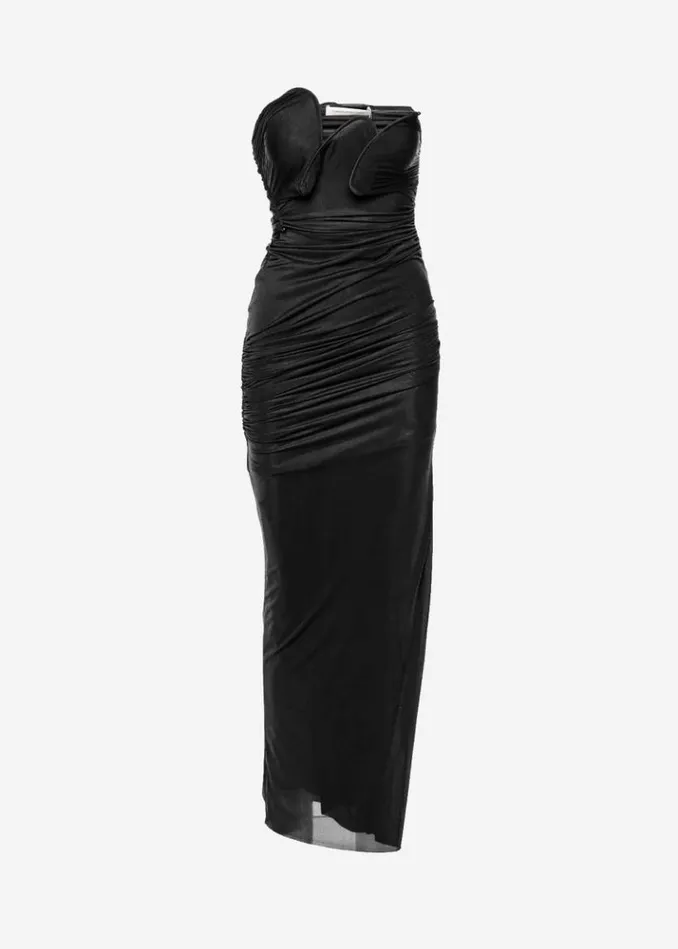 Women The Frankie Shop Christopher Esber Encompassed Looped Bodice Dress 8211 Black Black