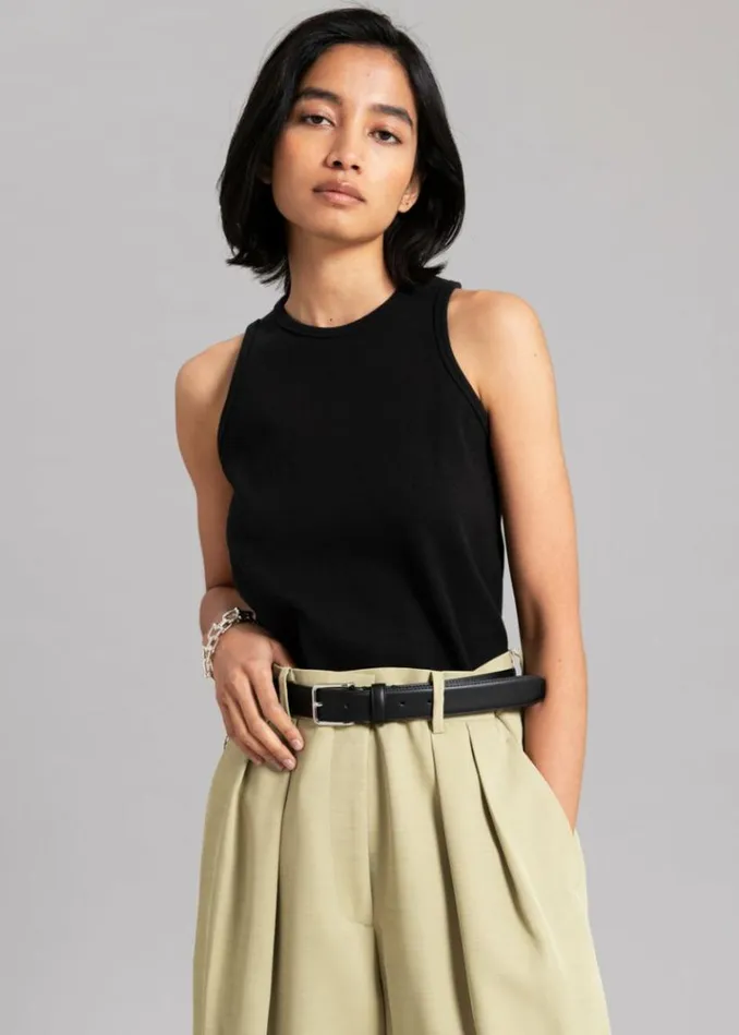 Women The Frankie Shop Liko Tank 8211 Black Black