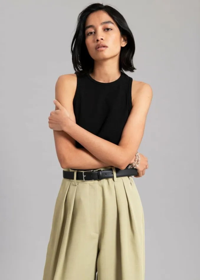 Women The Frankie Shop Liko Tank 8211 Black Black