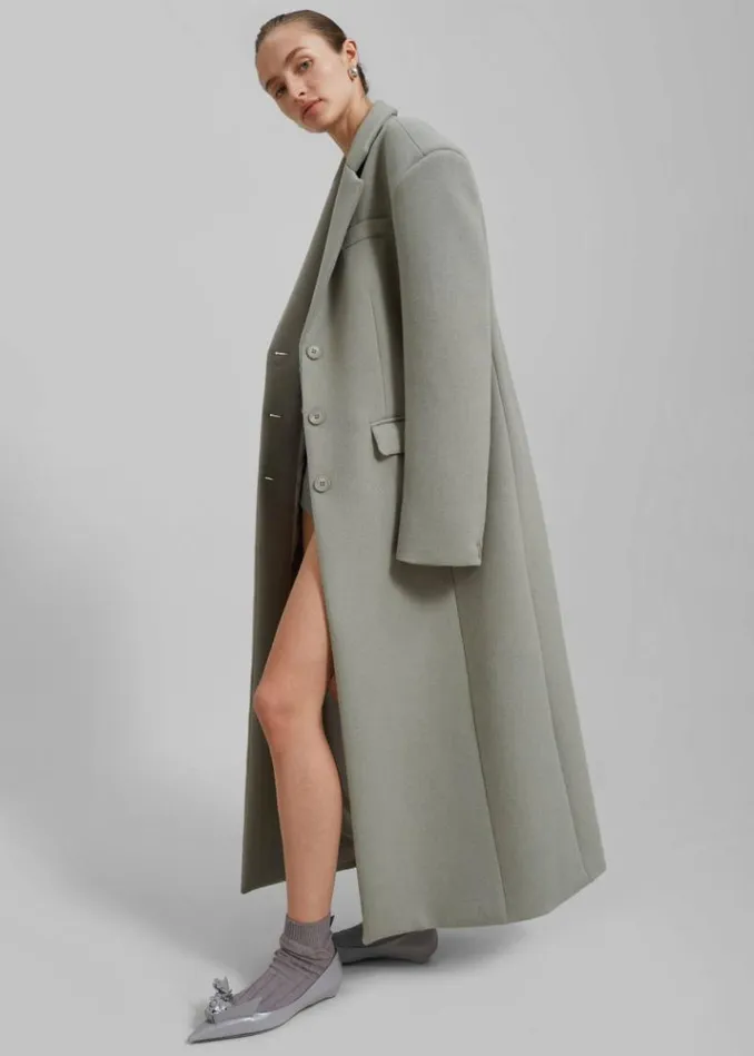 Women The Frankie Shop Mira Coat 8211 Sage Sage