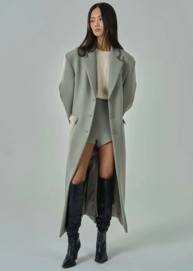 Women The Frankie Shop Mira Coat 8211 Sage Sage