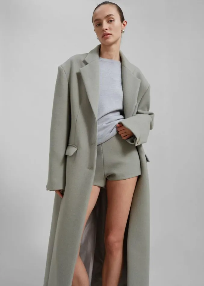 Women The Frankie Shop Mira Coat 8211 Sage Sage