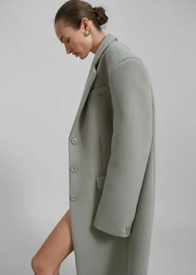 Women The Frankie Shop Mira Coat 8211 Sage Sage