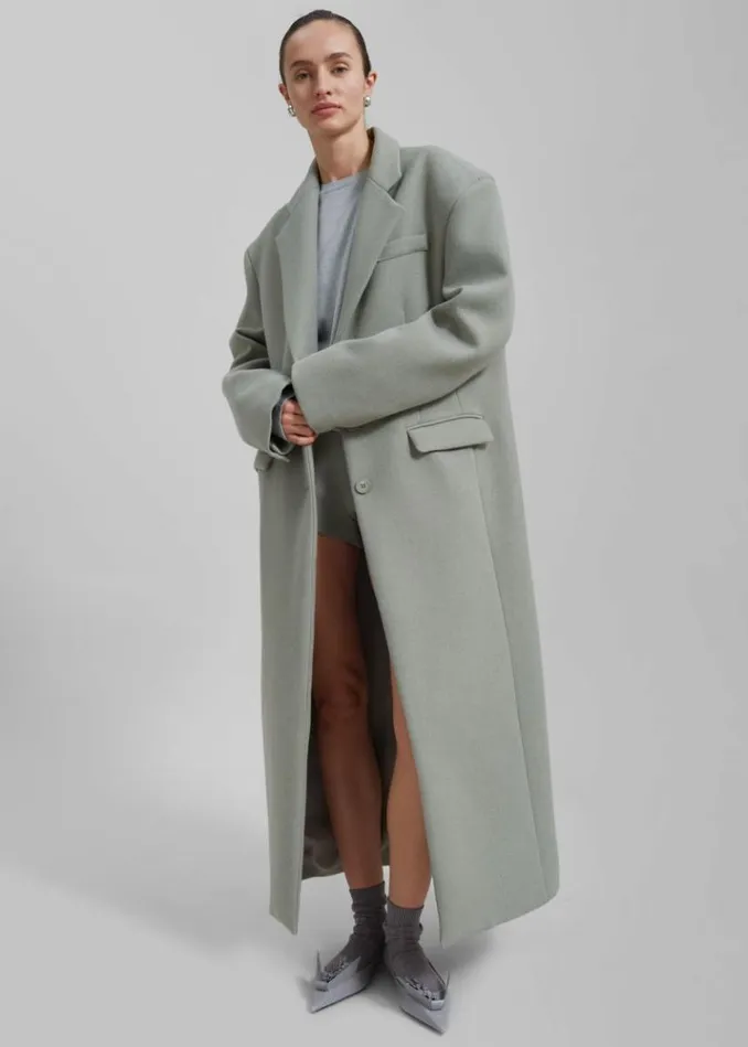 Women The Frankie Shop Mira Coat 8211 Sage Sage