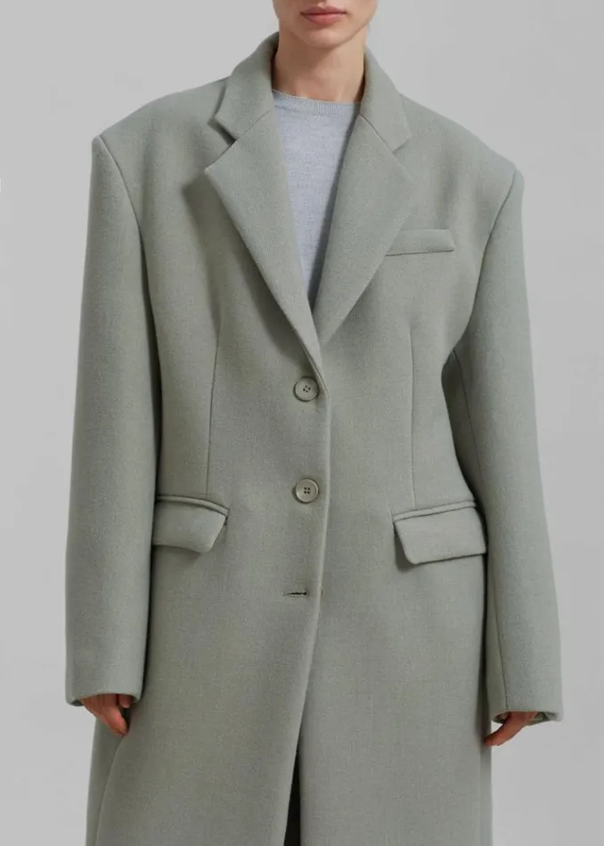 Women The Frankie Shop Mira Coat 8211 Sage Sage