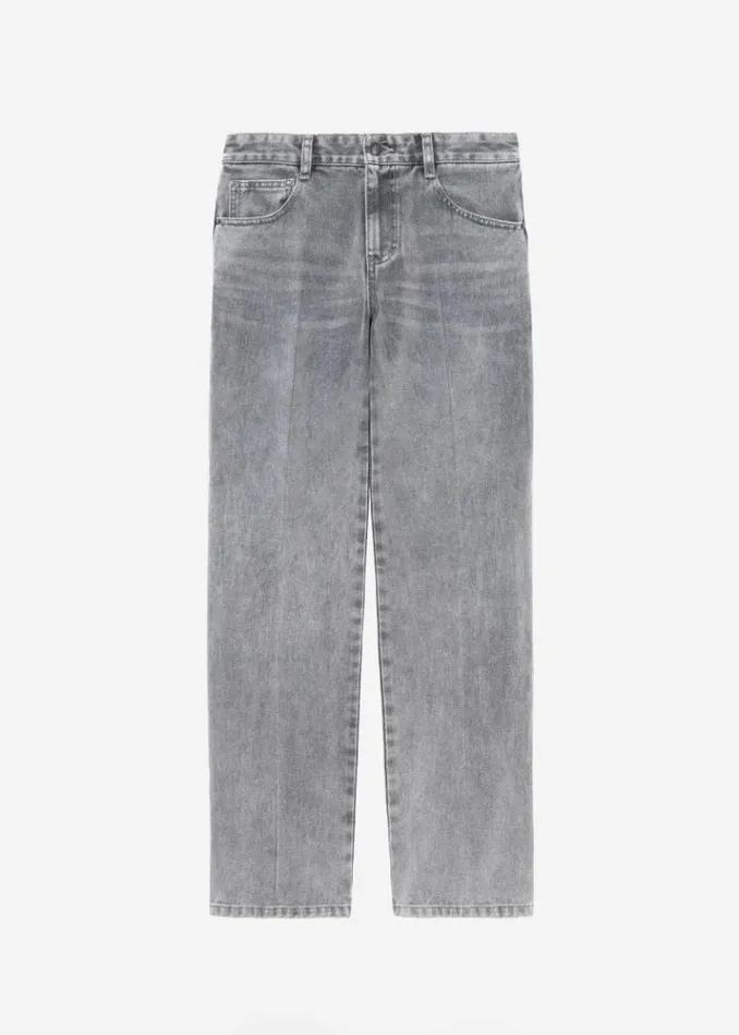 Women The Frankie Shop Montrose Straight Leg Jeans 8211 Grey Wash Grey Wash