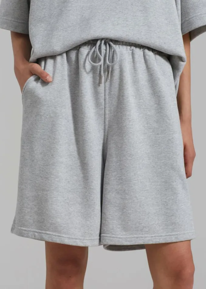 Women The Frankie Shop Newton Sweatshorts 8211 Grey Grey