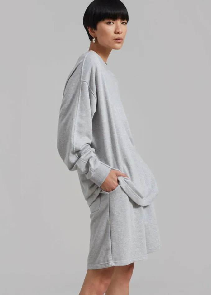 Women The Frankie Shop Newton Sweatshorts 8211 Grey Grey