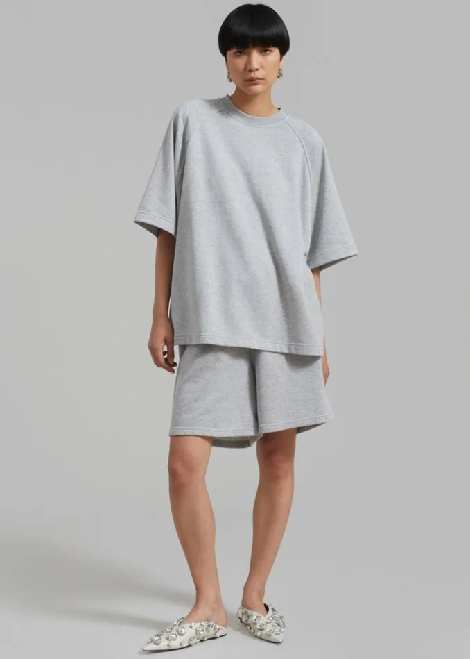 Women The Frankie Shop Newton Sweatshorts 8211 Grey Grey