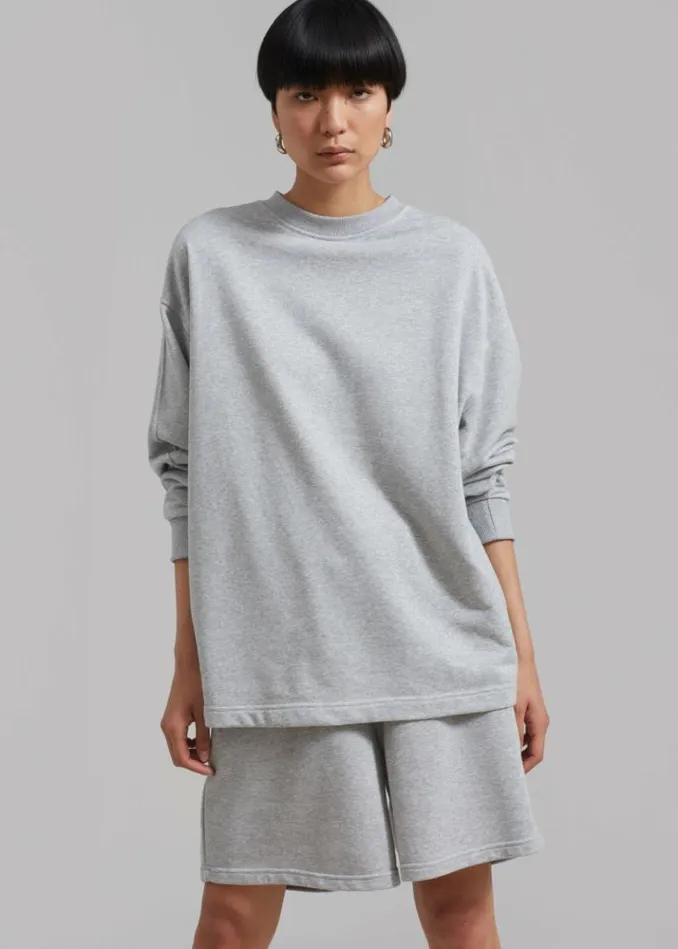 Women The Frankie Shop Newton Sweatshorts 8211 Grey Grey