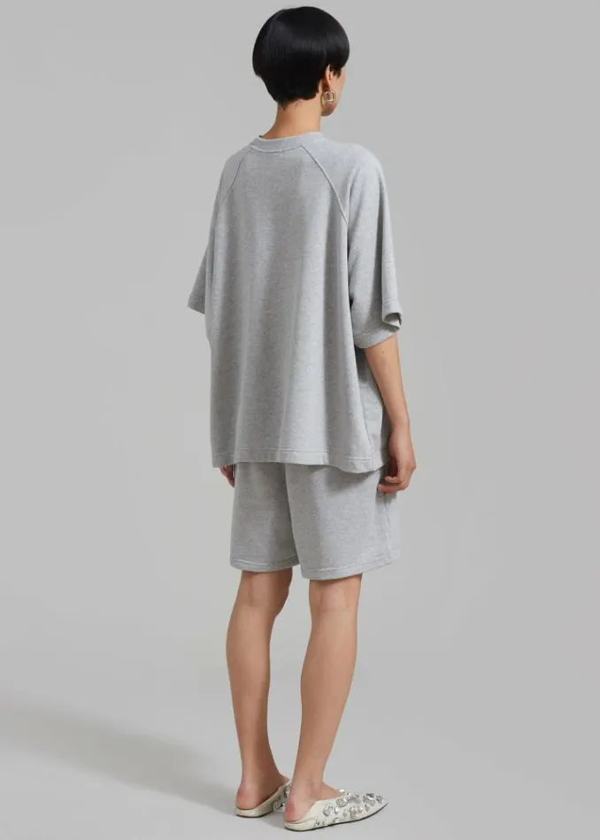 Women The Frankie Shop Newton Sweatshorts 8211 Grey Grey