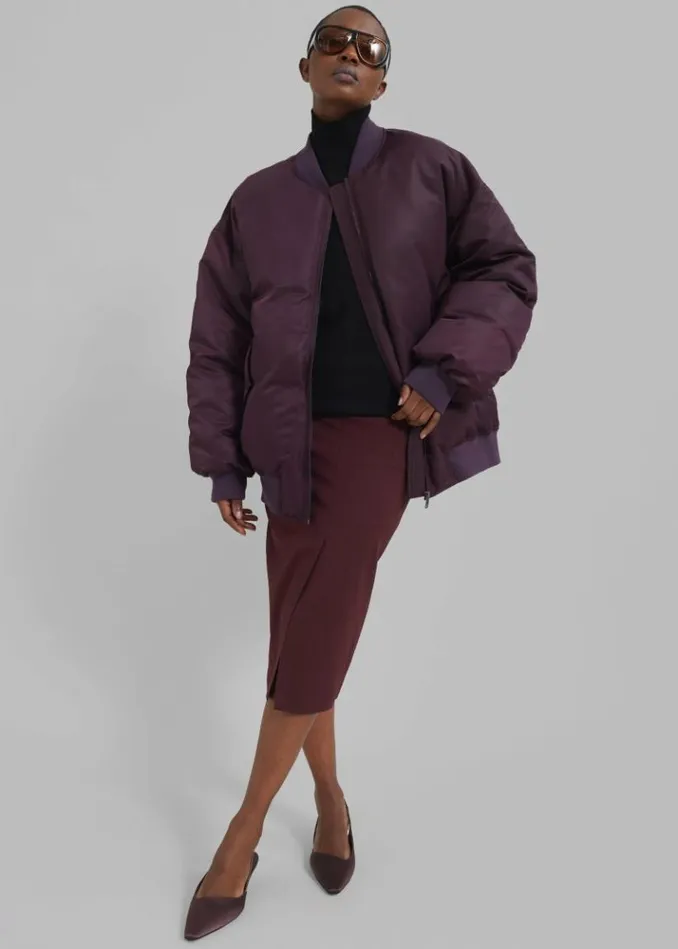 Women The Frankie Shop Reno Bomber 8211 Prune Prune