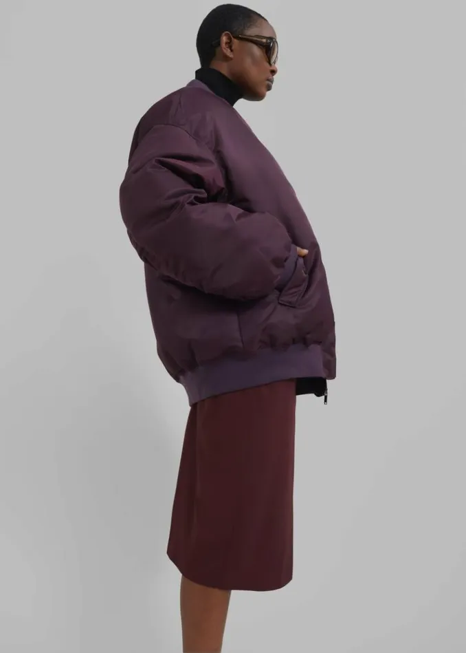 Women The Frankie Shop Reno Bomber 8211 Prune Prune