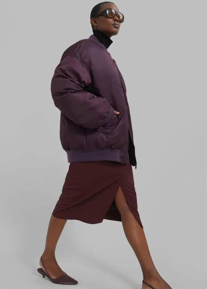 Women The Frankie Shop Reno Bomber 8211 Prune Prune