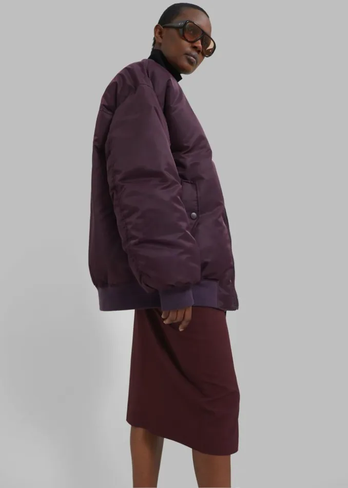 Women The Frankie Shop Reno Bomber 8211 Prune Prune