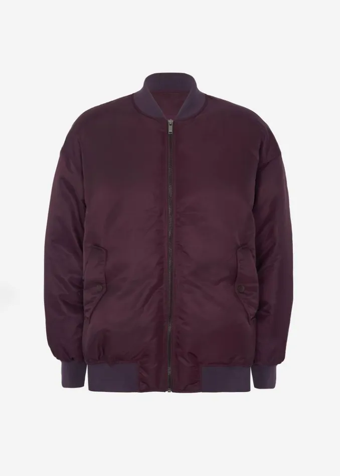 Women The Frankie Shop Reno Bomber 8211 Prune Prune