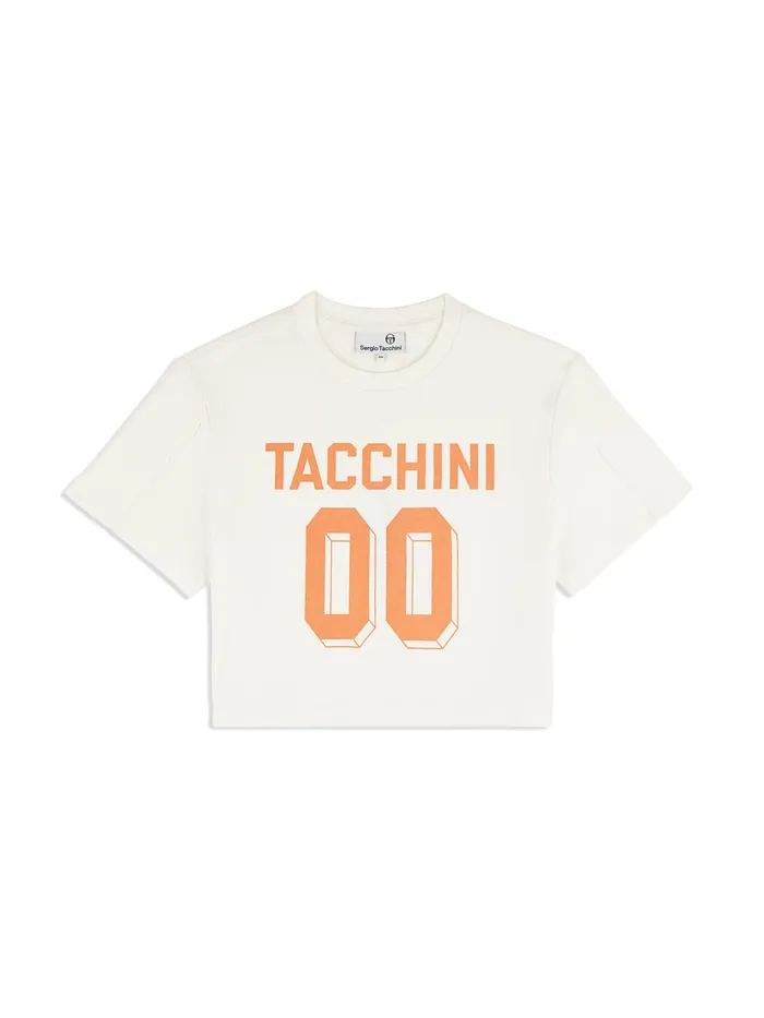 Women Tops And Sports Bras Sergio Tacchini Amore Crop TShirt Gardenia