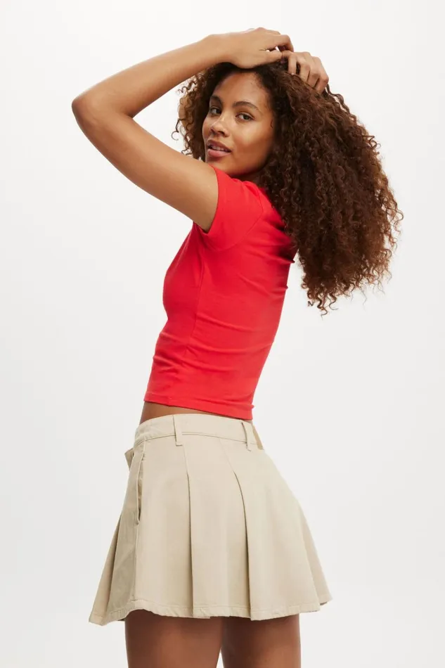 Women Tops Cotton On All Day Crew Tee Racer Red Women Tops Cotton On All Day Crew Tee Racer Red