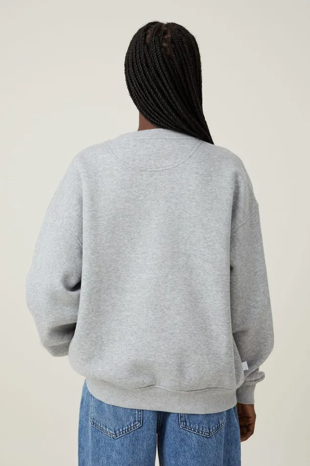 Women Tops Cotton On Classic Fleece Graphic Crew Sweatshirt Monte Carlo Grey Marle Women Tops Cotton On Classic Fleece Graphic Crew Sweatshirt Monte Carlo Grey Marle