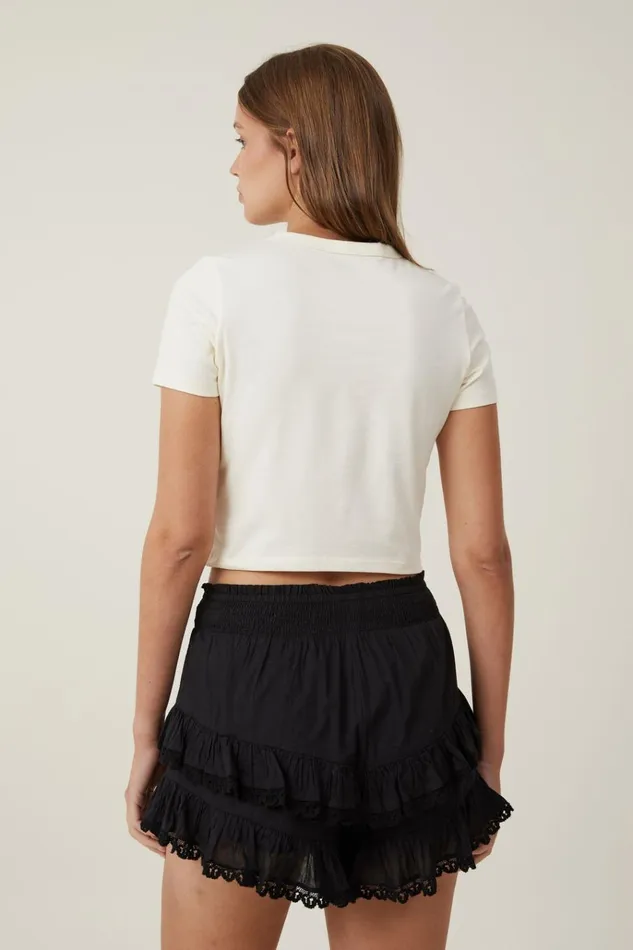 Women Tops Cotton On Crop Fit Graphic Tee Desert Rosecregraveme Fraiche Women Tops Cotton On Crop Fit Graphic Tee Desert Rosecregraveme Fraiche