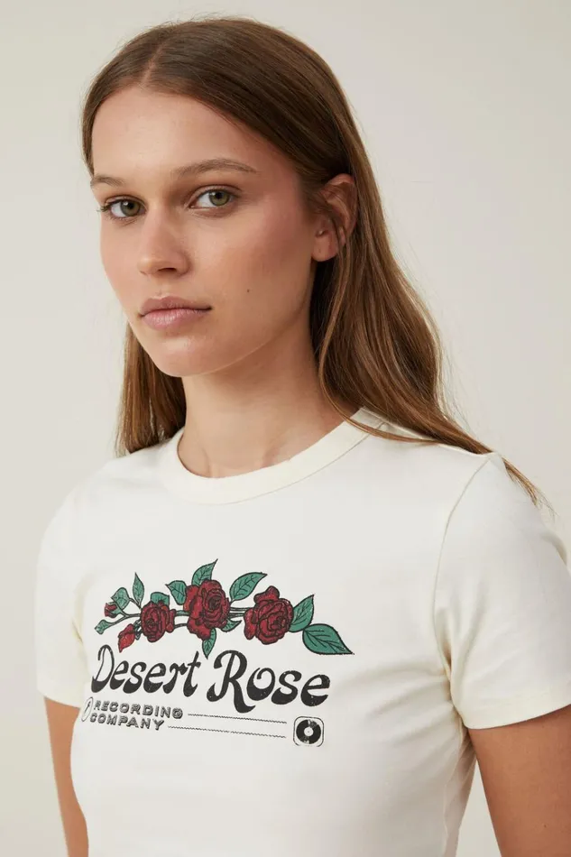 Women Tops Cotton On Crop Fit Graphic Tee Desert Rosecregraveme Fraiche Women Tops Cotton On Crop Fit Graphic Tee Desert Rosecregraveme Fraiche