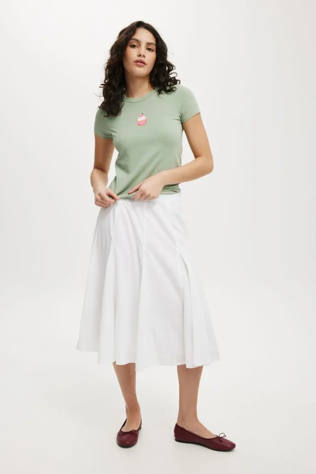 Women Tops Cotton On Fitted Graphic Longline Tee Cupcake Soft Jade Women Tops Cotton On Fitted Graphic Longline Tee Cupcake Soft Jade