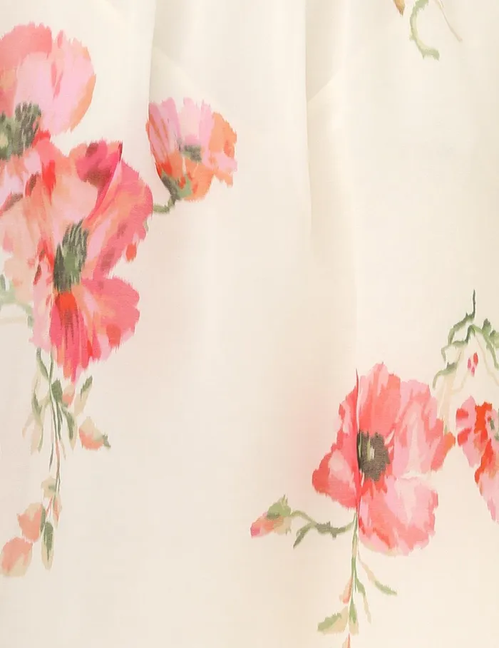 Women Tops Zimmermann Lightburst Billow Blouse Creamred Floral