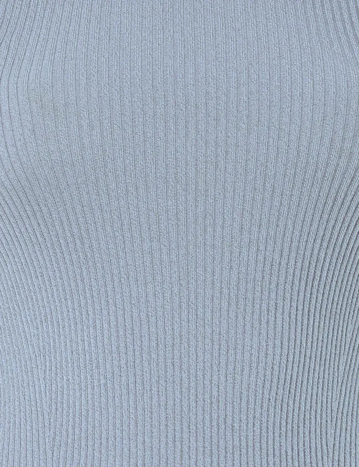 Women Tops Zimmermann Waverly Rib TShirt Blue Lurex