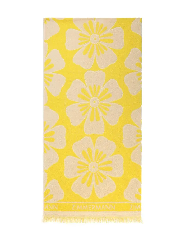 Women Towels and Pareos Zimmermann Jacquard Towel Yellowcream