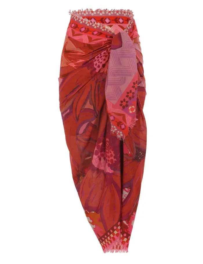 Women Towels and Pareos Zimmermann Red Summer Set Red